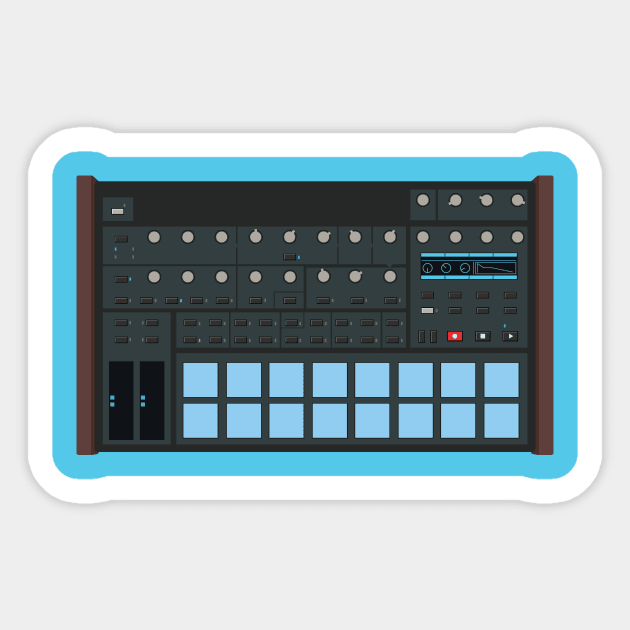 Tempest Analog Drum Machine Sticker by Atomic Malibu